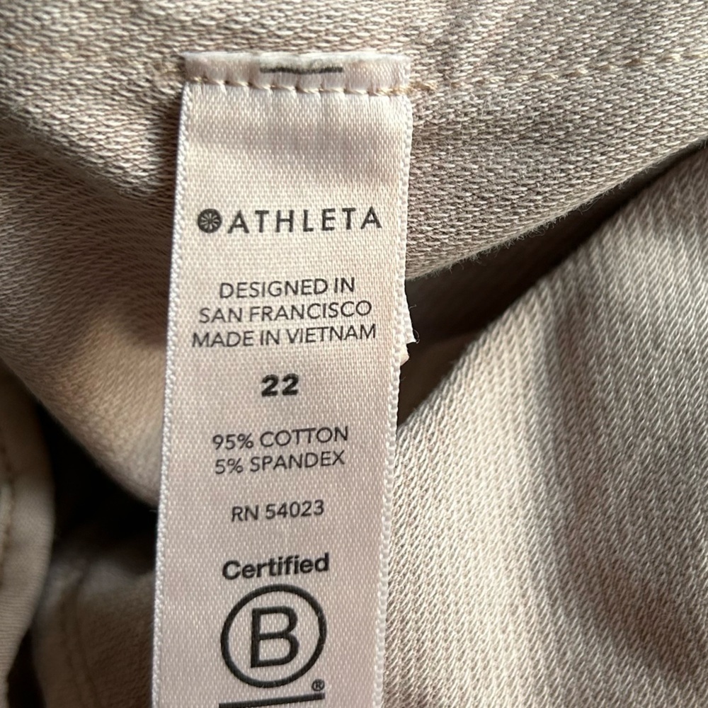 ATHLETA Farallon Comfy Loungewear Pocket Joggers in Mocha Latte 531090 Sz 22 - Picture 13 of 14